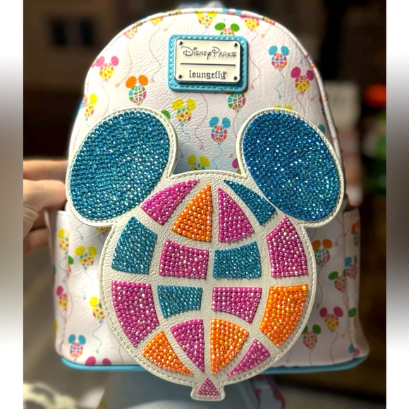 Loungefly Handbags - Disney 50th Anniversary Retro Vault Balloons Loungefly Handcrafted Bedazzled